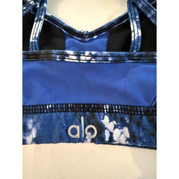 Alo Goddess Strappy Bra in Black Python Size Small - Picture 4 of 8